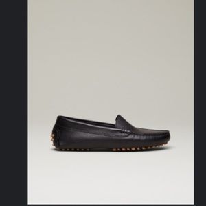 M.Gemi Felize Leather Black size 40.5 Driver Moccasin